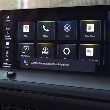 2026 Honda Accord center display detail with default screen on.